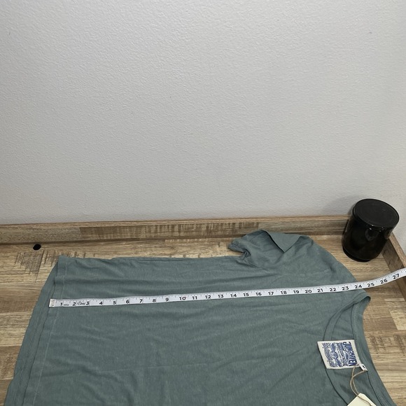 Jungmaven Ojai Hemp Organic Cotton Blend T Shirt Jade Green Womens M Made in USA - Picture 7 of 7